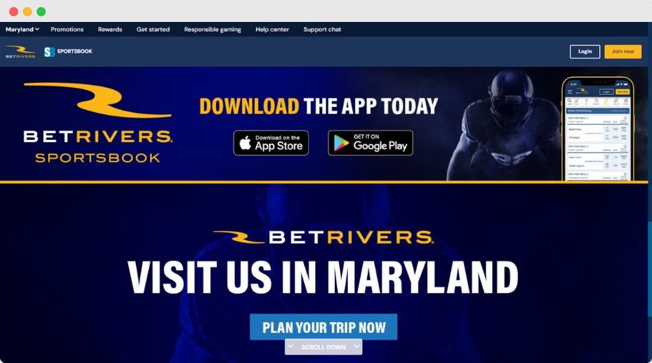 BetRivers Maryland App